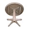 International Concepts Round 36 in Round Top Pedestal Table, 28.9 inH, Washed Gray Taupe, 36 in W, 36 in L, 29.9 in H K09-36RT-27B - alternate 4